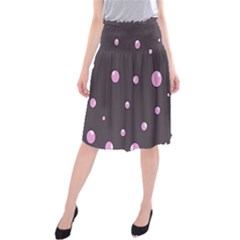 Pink Bubbles Midi Beach Skirt