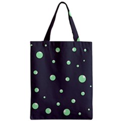 Green Bubbles Zipper Classic Tote Bag by Valentinaart