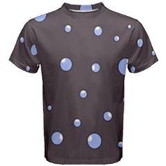 Blue Bubbles Men s Cotton Tee by Valentinaart