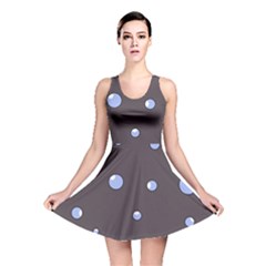 Blue Bubbles Reversible Skater Dress by Valentinaart