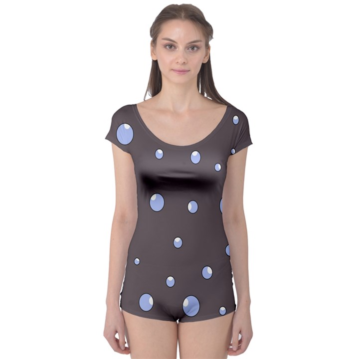 Blue bubbles Boyleg Leotard 