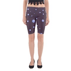 Blue Bubbles Yoga Cropped Leggings