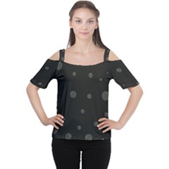 Gray Bubbles Women s Cutout Shoulder Tee