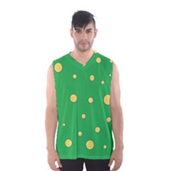 Yellow Bubbles Men s Basketball Tank Top