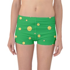 Yellow Bubbles Boyleg Bikini Bottoms