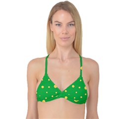 Yellow Bubbles Reversible Tri Bikini Top