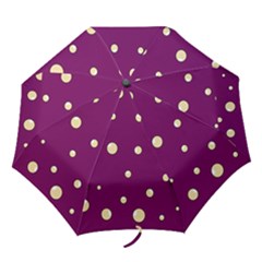 Purple And Yellow Bubbles Folding Umbrellas