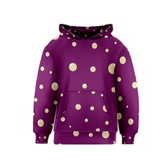 Purple And Yellow Bubbles Kids  Pullover Hoodie