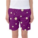 Purple and yellow bubbles Women s Basketball Shorts View1