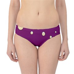 Purple And Yellow Bubbles Hipster Bikini Bottoms