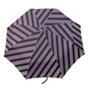 Purple elegant lines Folding Umbrellas View1