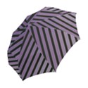 Purple elegant lines Folding Umbrellas View2