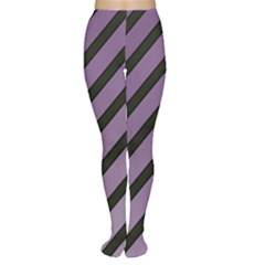 Purple Elegant Lines Women s Tights