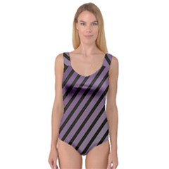 Purple Elegant Lines Princess Tank Leotard 