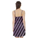 Purple elegant lines Satin Night Slip View2