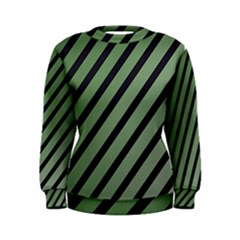 Green Elegant Lines Women s Sweatshirt