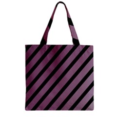 Elegant Lines Zipper Grocery Tote Bag