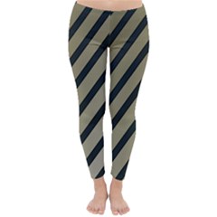 Decorative Elegant Lines Winter Leggings  by Valentinaart