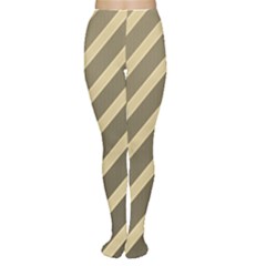 Golden Elegant Lines Women s Tights