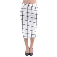 Simple Lines Midi Pencil Skirt