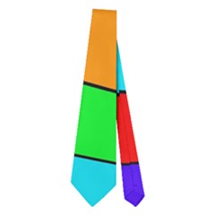 Colorful Cubes Neckties (two Side)  by Valentinaart