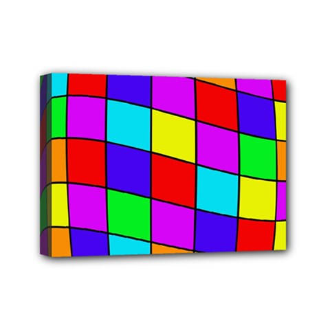 Colorful Cubes Mini Canvas 7  X 5 