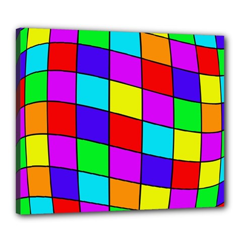 Colorful Cubes Canvas 24  X 20 