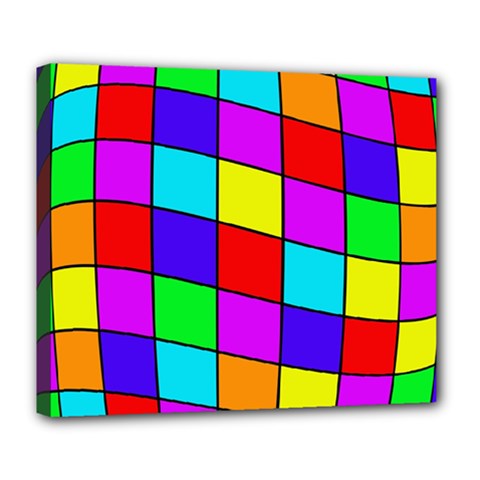 Colorful Cubes Deluxe Canvas 24  X 20  