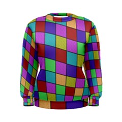 Colorful Cubes  Women s Sweatshirt by Valentinaart