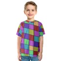 Colorful cubes  Kid s Sport Mesh Tee View1