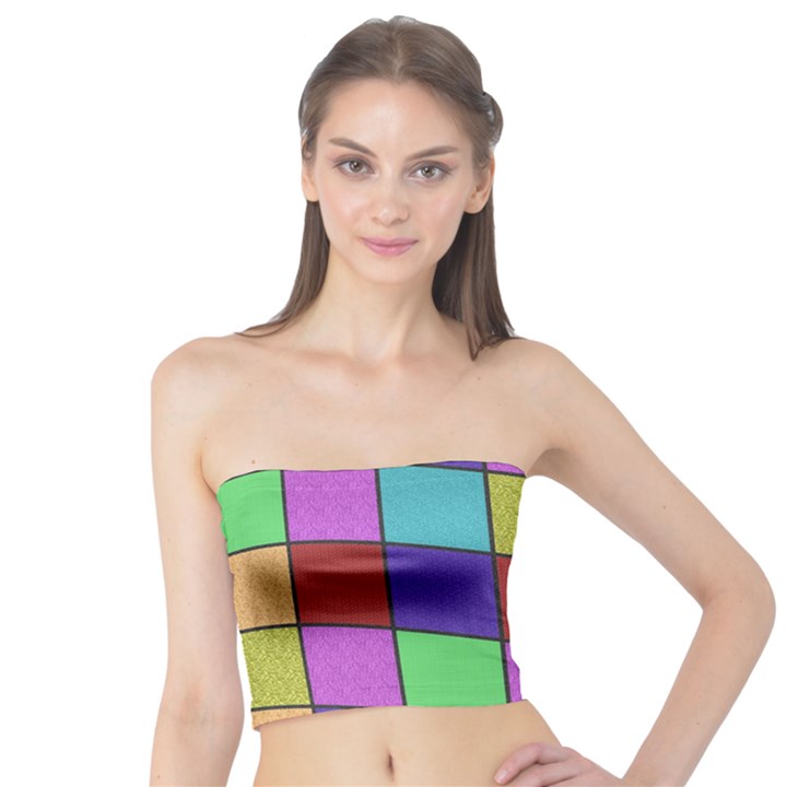 Colorful cubes  Tube Top