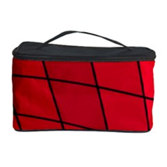 Red Abstraction Cosmetic Storage Case