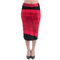 Red abstraction Midi Pencil Skirt View1