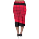 Red abstraction Midi Pencil Skirt View2