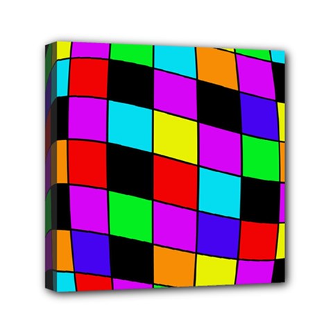 Colorful Cubes  Mini Canvas 6  X 6 