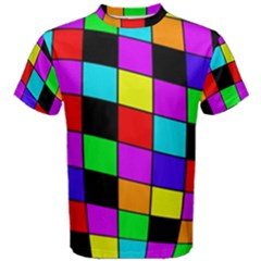 Colorful Cubes  Men s Cotton Tee