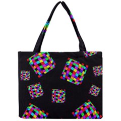 Flying  Colorful Cubes Mini Tote Bag