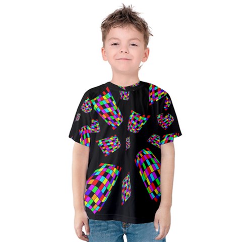 Colorful Abstraction Kid s Cotton Tee by Valentinaart