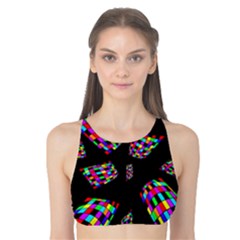 Colorful Abstraction Tank Bikini Top by Valentinaart