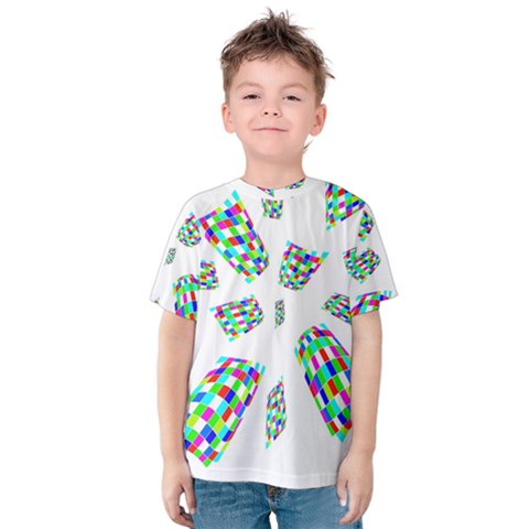 Colorful Abstraction Kid s Cotton Tee by Valentinaart