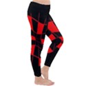 Red abstract flower Winter Leggings  View3