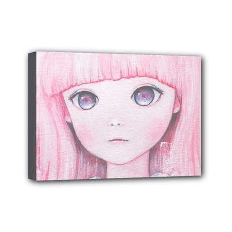 Slow Spring Mini Canvas 7  X 5  by kaoruhasegawa