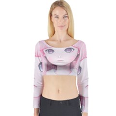 Slow Spring Long Sleeve Crop Top