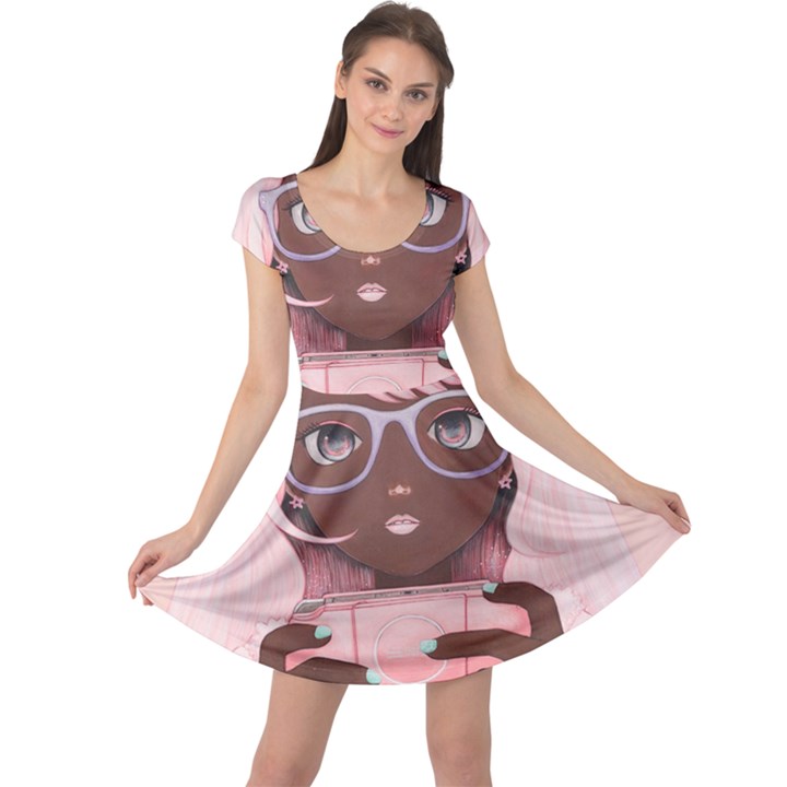 Gamergirl 3 P Cap Sleeve Dresses