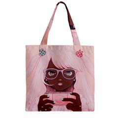 Gamergirl 3 P Zipper Grocery Tote Bag