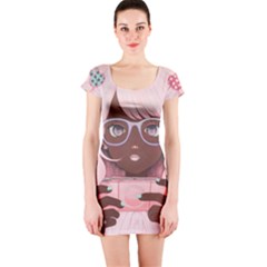 Gamergirl 3 P Short Sleeve Bodycon Dress