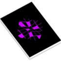 Purple abstract flower Large Memo Pads View1