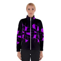 Purple Abstract Flower Winterwear