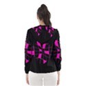 Pink abstract flower Hooded Wind Breaker (Women) View2