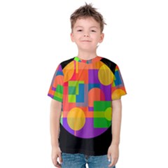 Colorful Circle  Kid s Cotton Tee